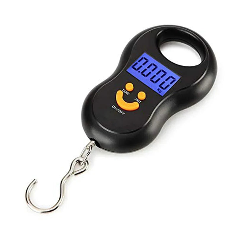 Wiegonix Digital Hanging Scale 50kg | Precise & Compact | LCD Display with Backlight | Travel & Fishing Scale