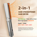 2-in-1 Hair Dryer & Straightener for Effortless Styling