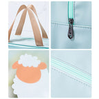Waterproof Cosmetic Organizer Travel Bag with Wet-Dry Compartment