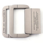 Unisex Canvas Belt – Double Metal Ring Buckle, Adjustable