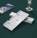 Multi-Device Connection Mini Foldable Bluetooth Keyboard