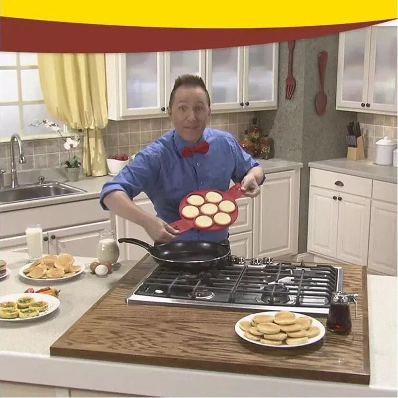 2-in-1 Silicone Pancake Mold – Easy and Fun Breakfast Maker