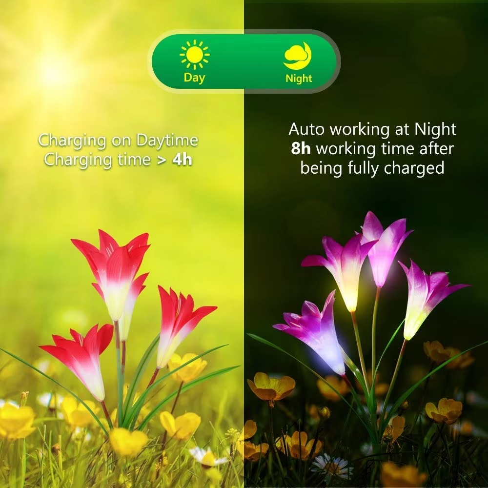 Enchanting Solar-Powered Lily Lights for Gardens and Patios