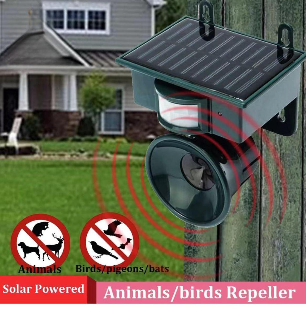 TerraGuard – Weatherproof Solar Bird Repeller with PIR Motion Sensor & Natural Sound Deterrent