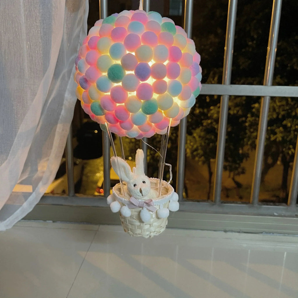 DIY Hot Air Balloon-shaped Flying Animals Night Lamp