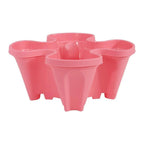Space-saving stackable plant pots – Vertical planting system with wheels