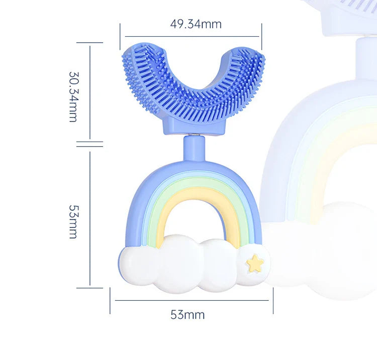 Silicone Children's Toothbrush U-Design Rainbow
