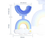 Silicone Children's Toothbrush U-Design Rainbow
