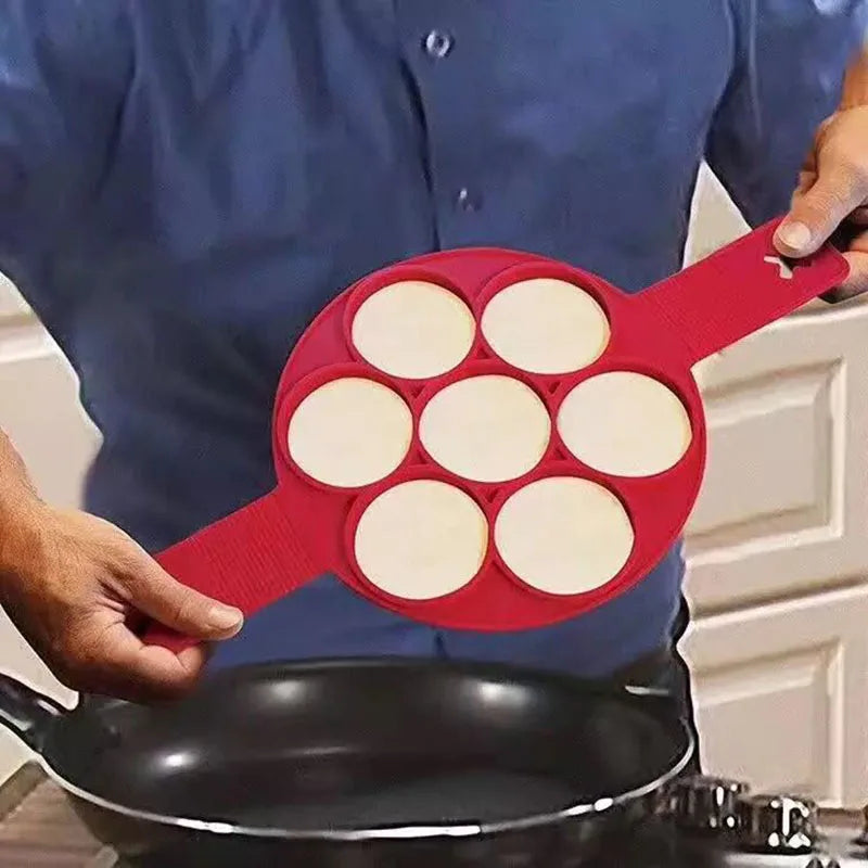 2-in-1 Silicone Pancake Mold – Easy and Fun Breakfast Maker