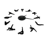 Pilates Poses DIY Wall Clock