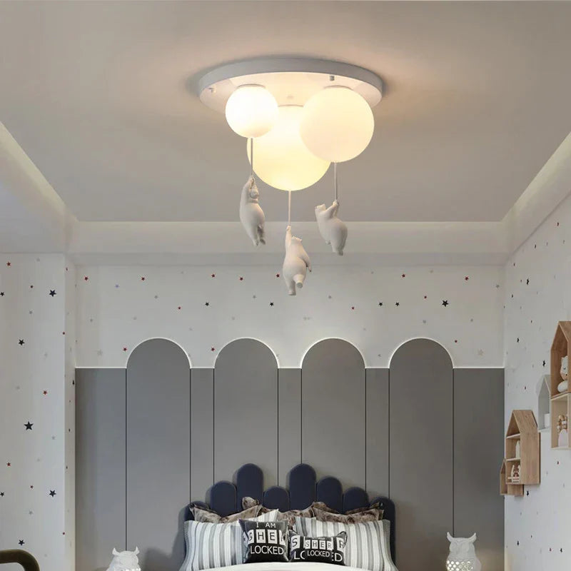Hanging Bears Balloon Lamp