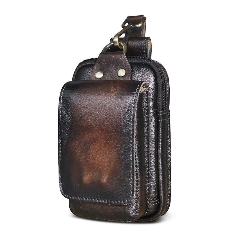 Premium Leather Men's Waist Bag