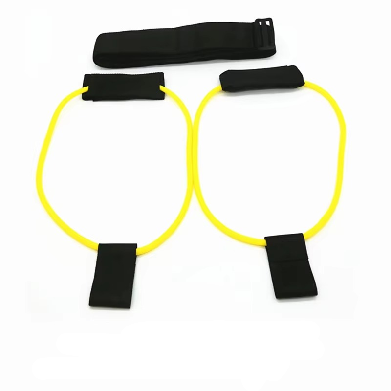 Resistance Training Belt with Elastic Bands for Squats, Leg Strength and Agility Workouts