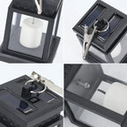 Solar Lantern with LED Candle – Hanging Lamp for Garden & Terrace, Decorative Light for Outdoor