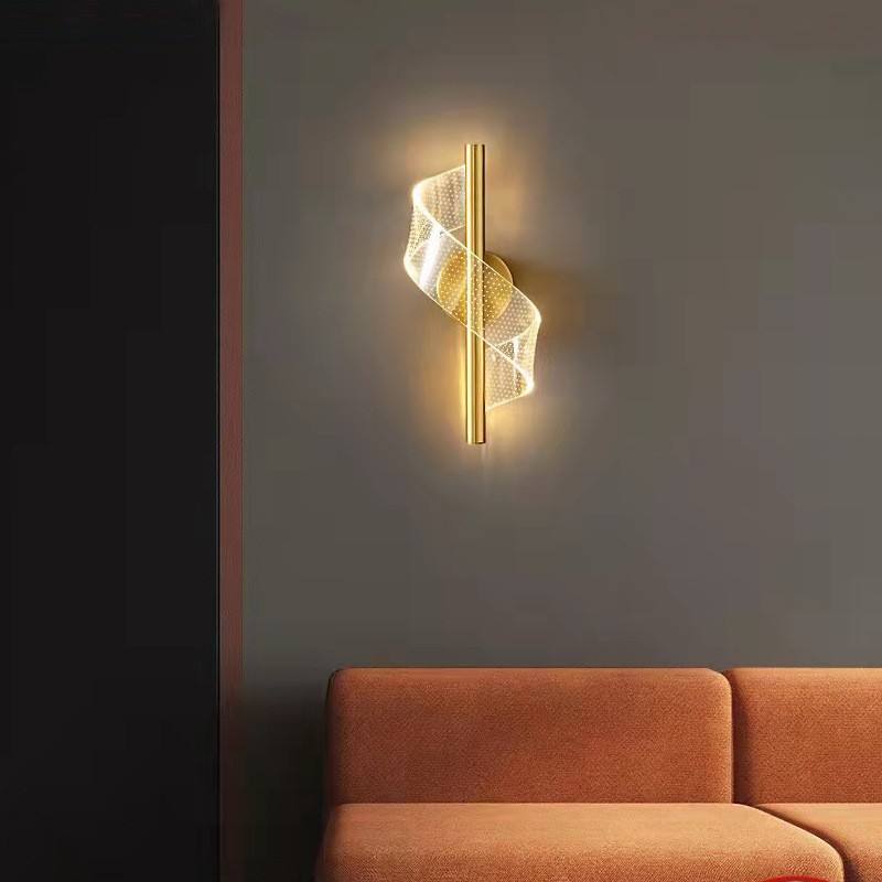 Luxury Glass Wall Lamp with Candle Holder