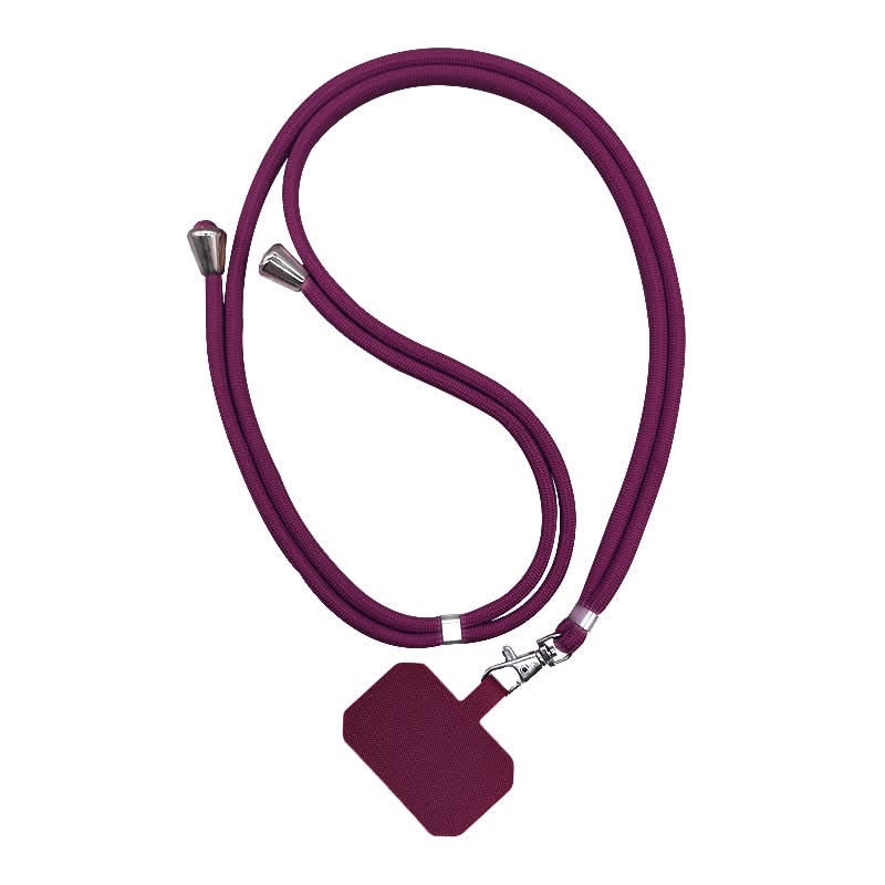 Adjustable Phone Lanyard with Reinforced Holder and Retaining Clip