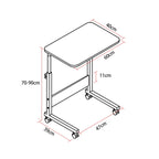 Wood Texture Portable Household Detachable Laptop Table Nightstand
