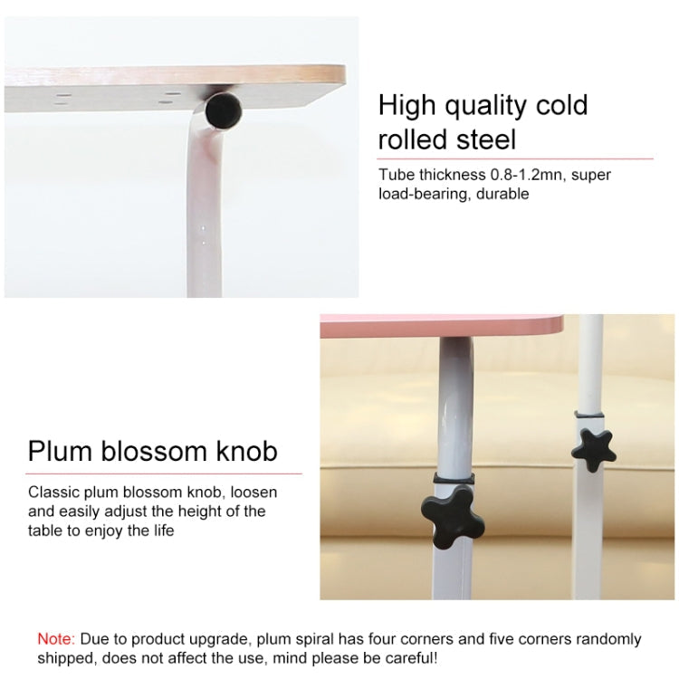 Wood Texture Portable Household Detachable Laptop Table Nightstand