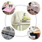 Wood Texture Portable Household Detachable Laptop Table Nightstand
