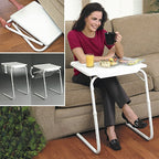 Plastic pad steel tube holder lift bar foldable portable multifunctional laptop table, height adjustable: 53-74cm, angle adjustable: 30 degrees / 60 degrees / 90 degrees / 180 degrees