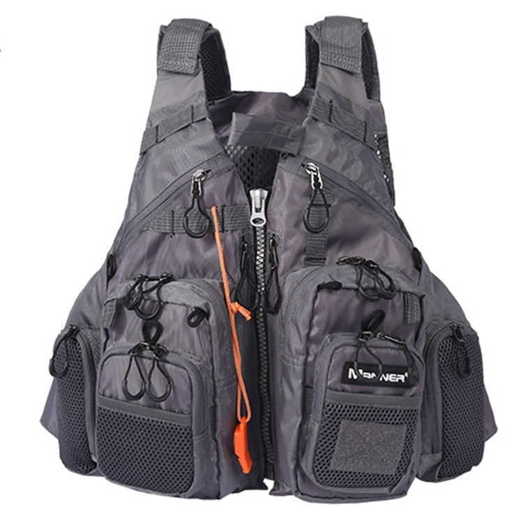 MEN Outdoor Multifunctional Fishing Vest Life Jacket (Gray)