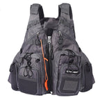 MEN Outdoor Multifunctional Fishing Vest Life Jacket (Gray)