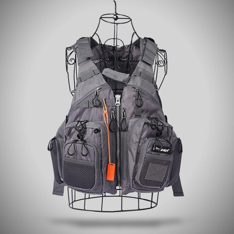 MEN Outdoor Multifunctional Fishing Vest Life Jacket (Gray)