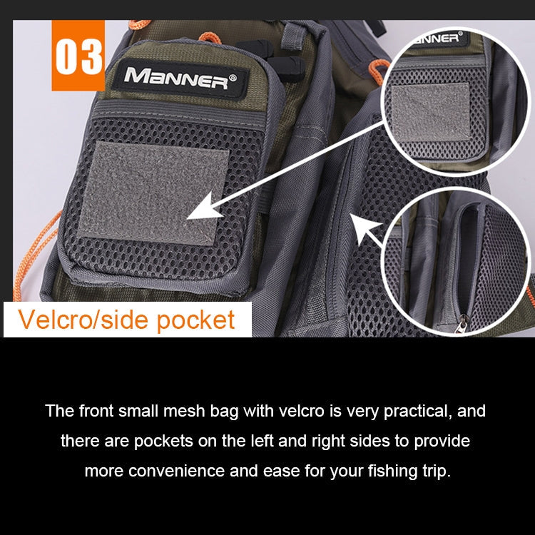 MEN Outdoor Multifunctional Fishing Vest Life Jacket (Gray)
