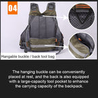 MEN Outdoor Multifunctional Fishing Vest Life Jacket (Gray)
