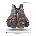 MEN Outdoor Multifunctional Fishing Vest Life Jacket (Gray)