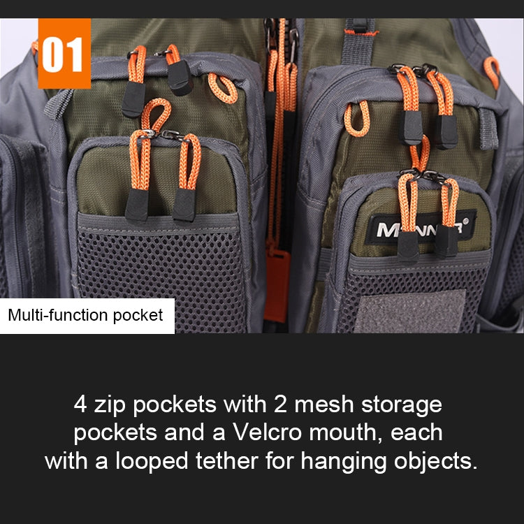 MEN Outdoor Multifunctional Fishing Vest Life Jacket (Gray)