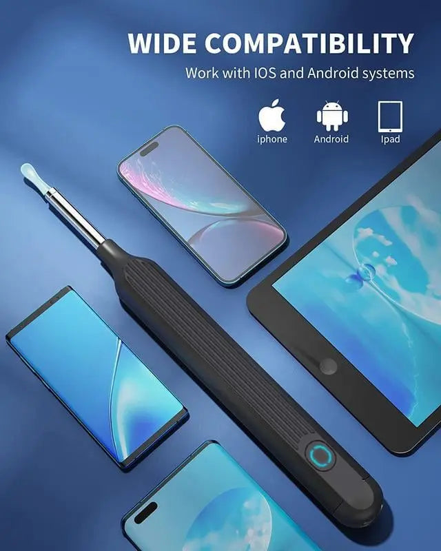HD Earwax Removal Spoon — Wireless Otoscope with LED Light