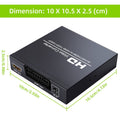 NEWKENG NK-8S SCART + HDMI to HDMI 720P / 1080P HD Video Converter Adapter Scaler Box