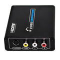 HDMI to Composite / AV S-Video Converter RCA CVBS/L/R Video Converter Adapter, EU Plug