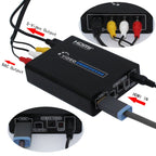 HDMI to Composite / AV S-Video Converter RCA CVBS/L/R Video Converter Adapter, EU Plug