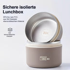 Portable insulated lunch box set