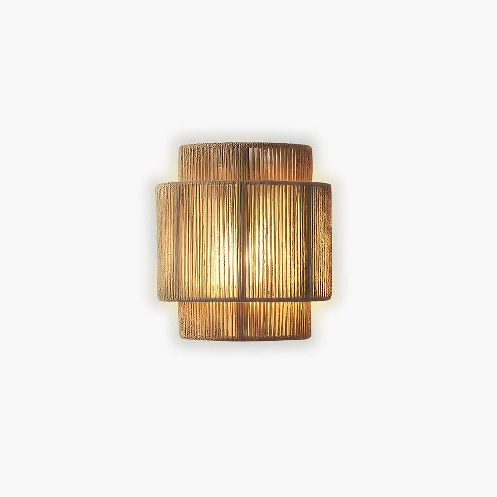 Natural Rope Wall Light with LED Bulb