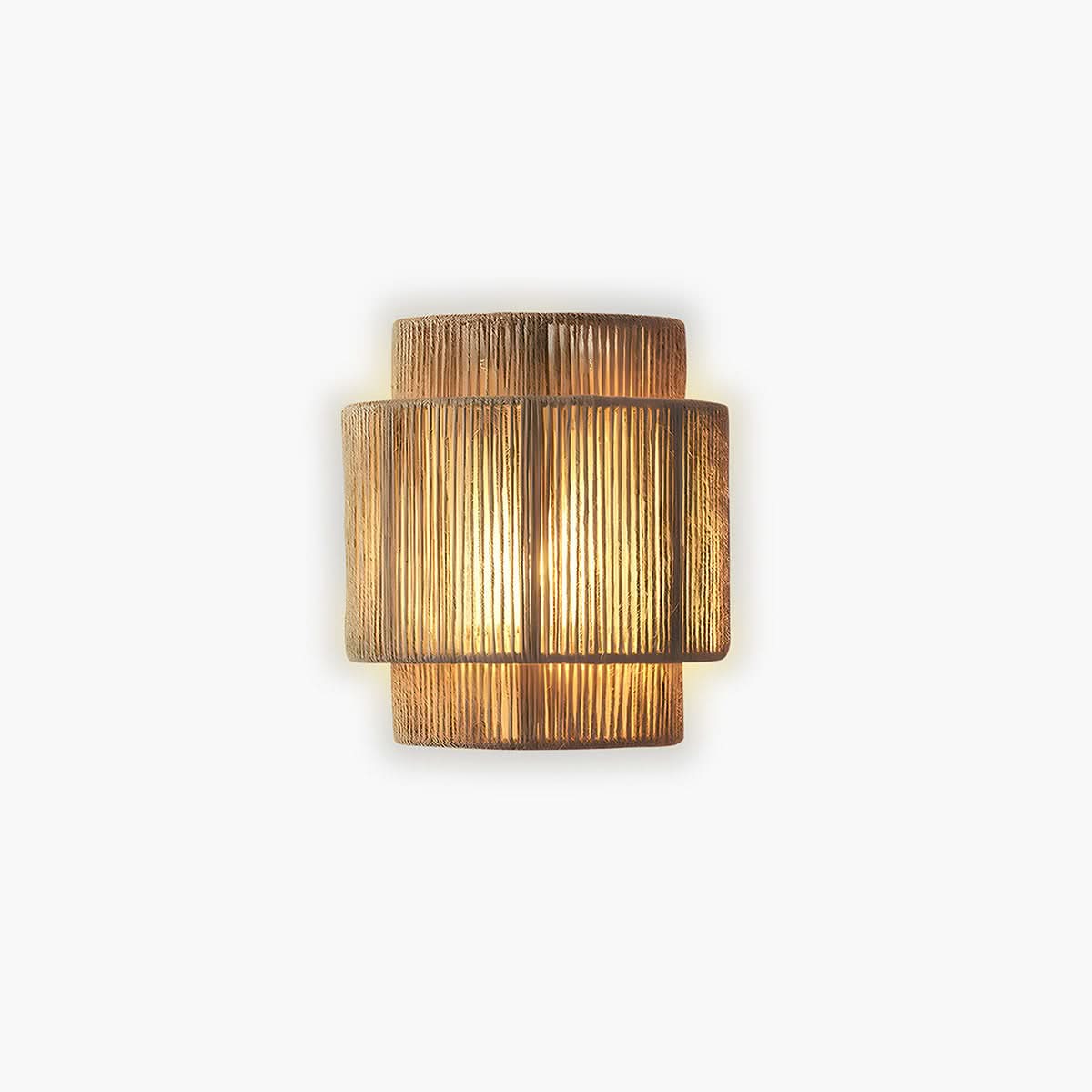 Natural Rope Wall Light with LED Bulb