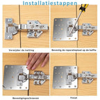 Hinge Repair Kit for Cabinets & Furniture