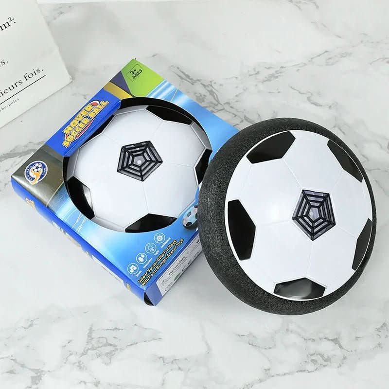 Floating soccer ball for indoor & outdoor use with soft protective edge