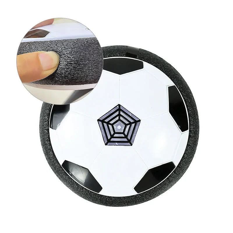 Floating soccer ball for indoor & outdoor use with soft protective edge