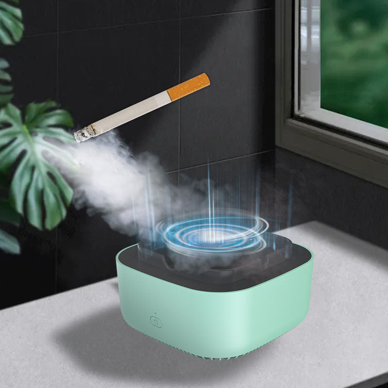 Smoke Removal Air Purifier Ashtray with Advanced Filter System – Stylish Indoor Air Odor Eliminator for Clean Air