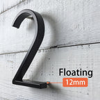 Large modern metal house number address accessory