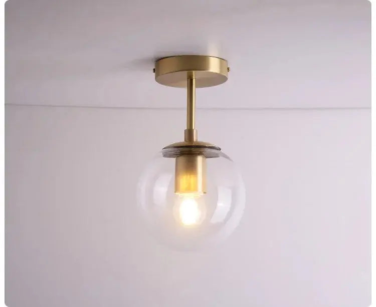 Elegant ball ceiling lamp with LED bulb for your chic space