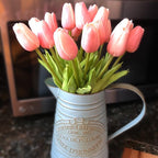 Artificial Flower Bouquet with Tulips, Decoration (10 Pieces)