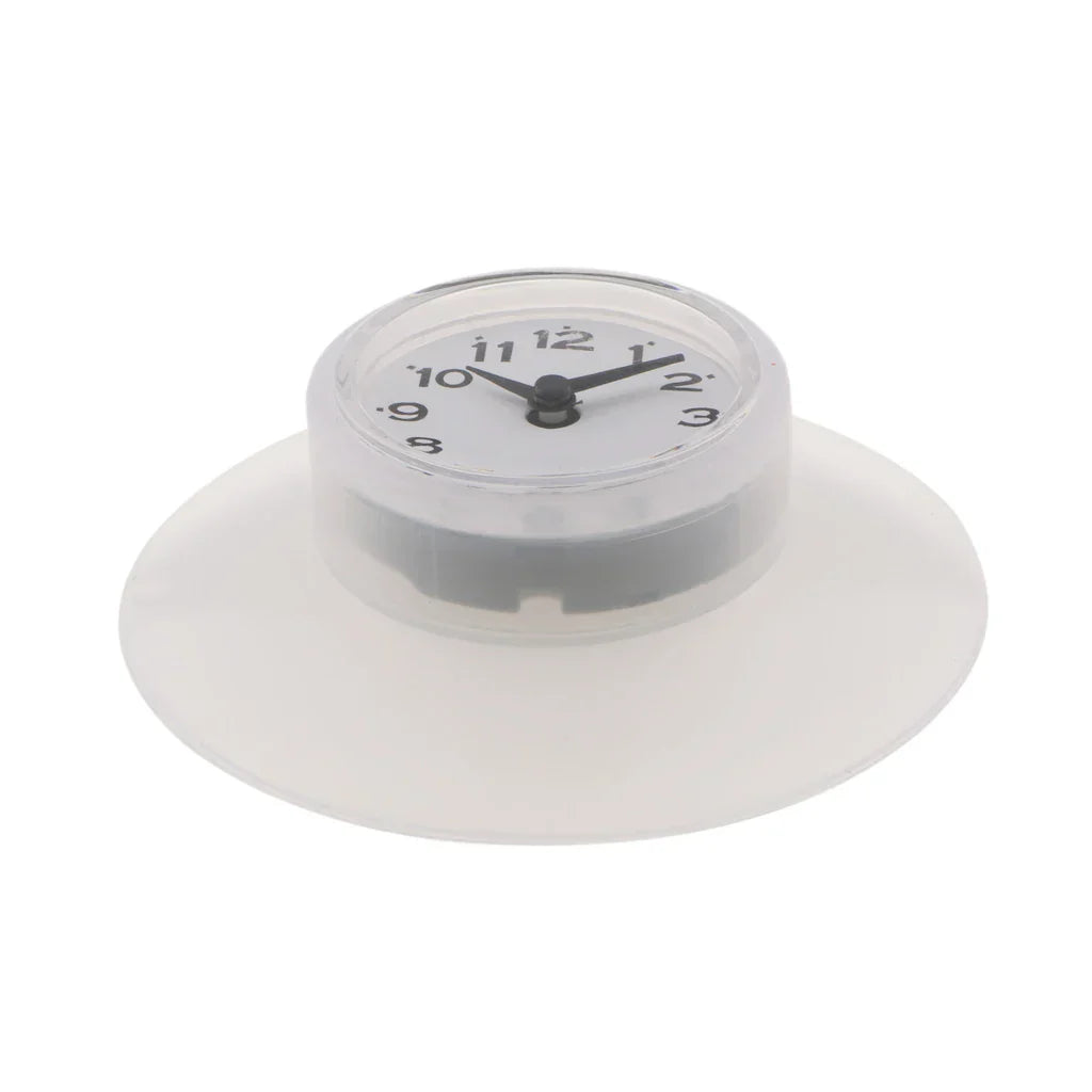 WaterProofClock – Compact Suction Cup Clock for Bathroom