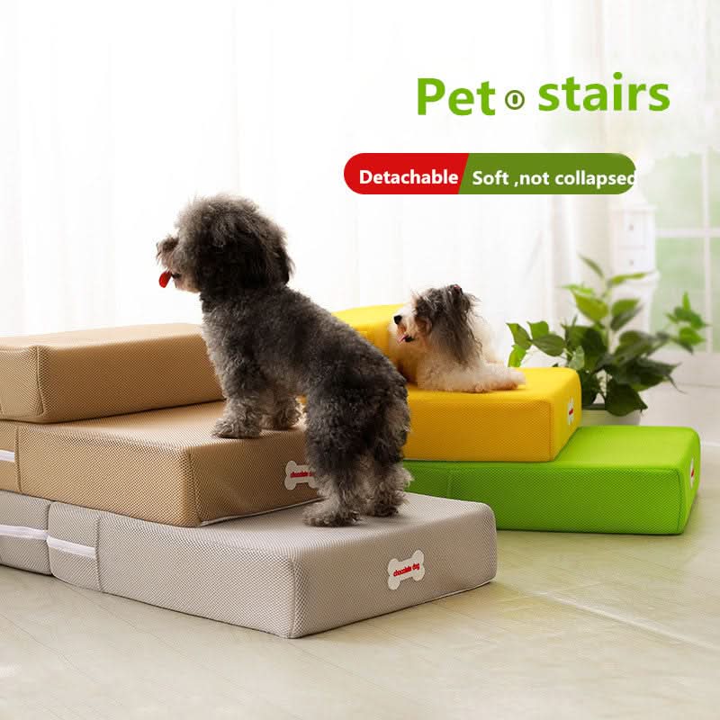 Luxury dog steps for safe access to couch & bed