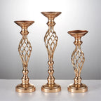 Elegant Candle Holder Set with Metal Stand