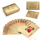 24K Gold Plated Playing Card with Wood - Style Box