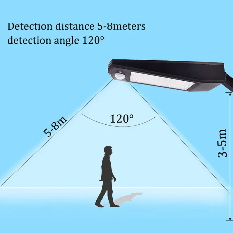 Lumenova SolarTech Solar LED Wall Light 900lm | 48 LEDs | 4 Lighting Modes | Motion Sensor & Swivel Arm | IP65 Weatherproof
